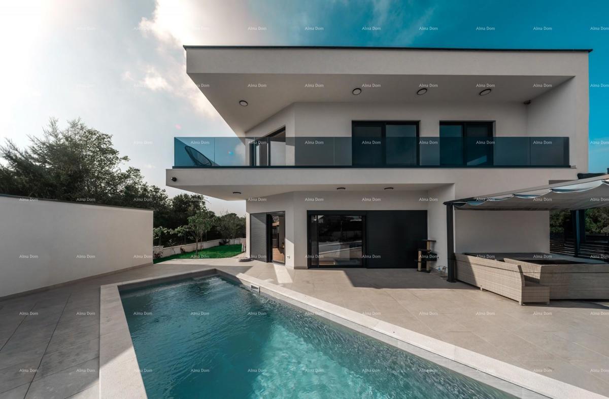 Vendita - villa nuova, moderna ed esclusiva con piscina, Volme, Pula!