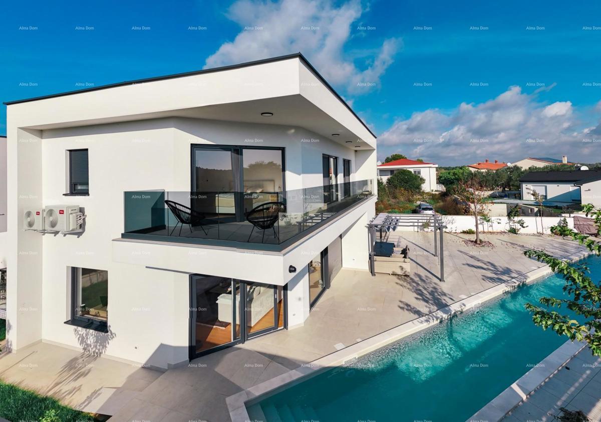 Vendita - villa nuova, moderna ed esclusiva con piscina, Volme, Pula!