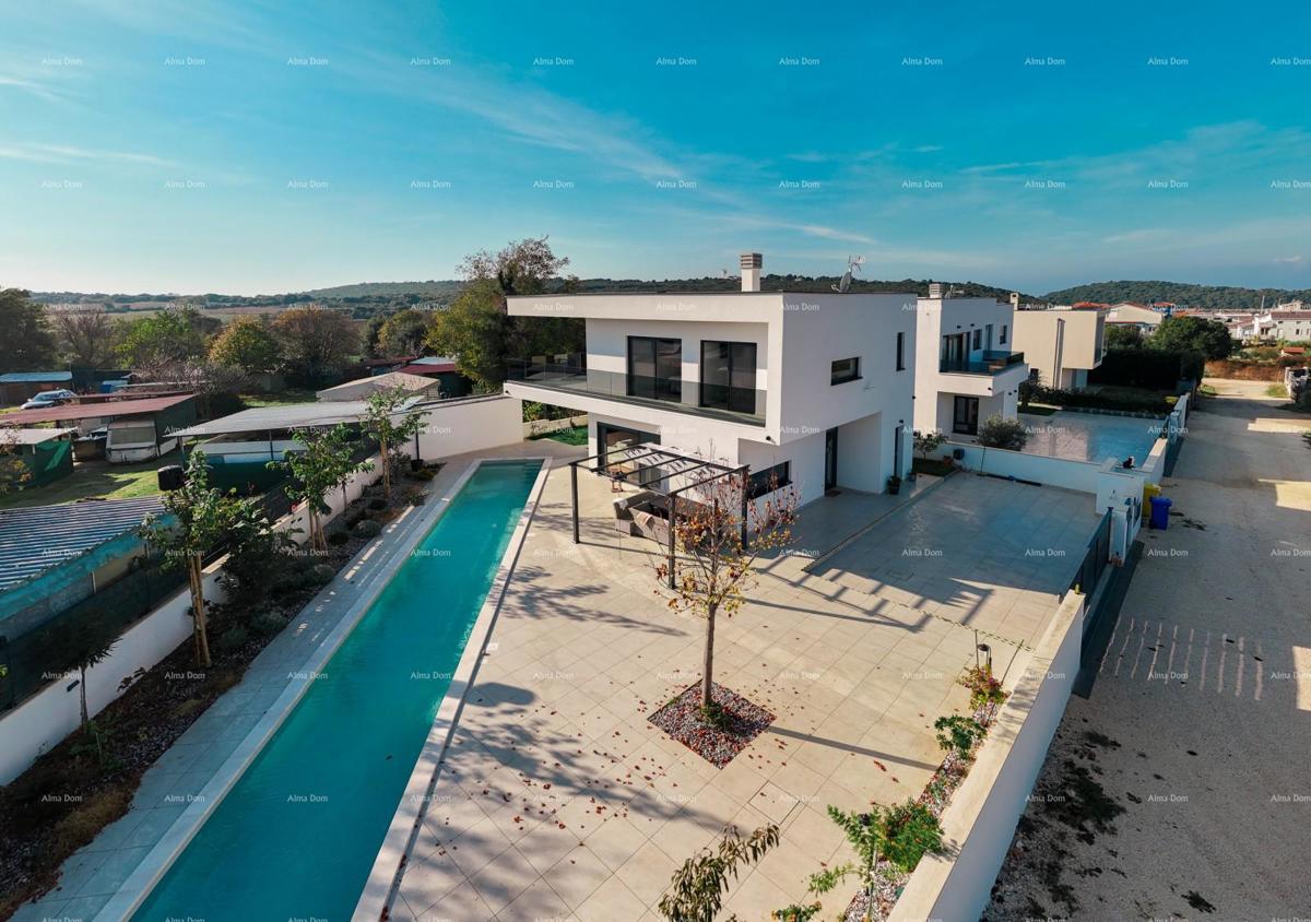 Vendita - villa nuova, moderna ed esclusiva con piscina, Volme, Pula!