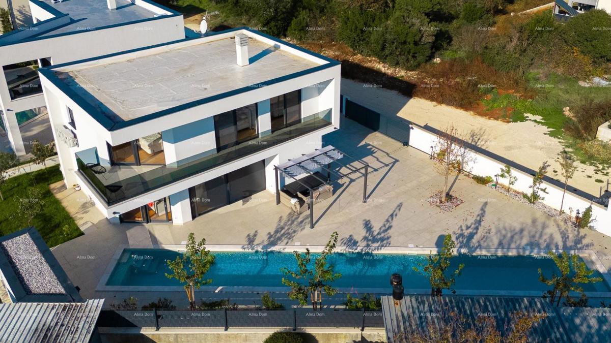 Vendita - villa nuova, moderna ed esclusiva con piscina, Volme, Pula!
