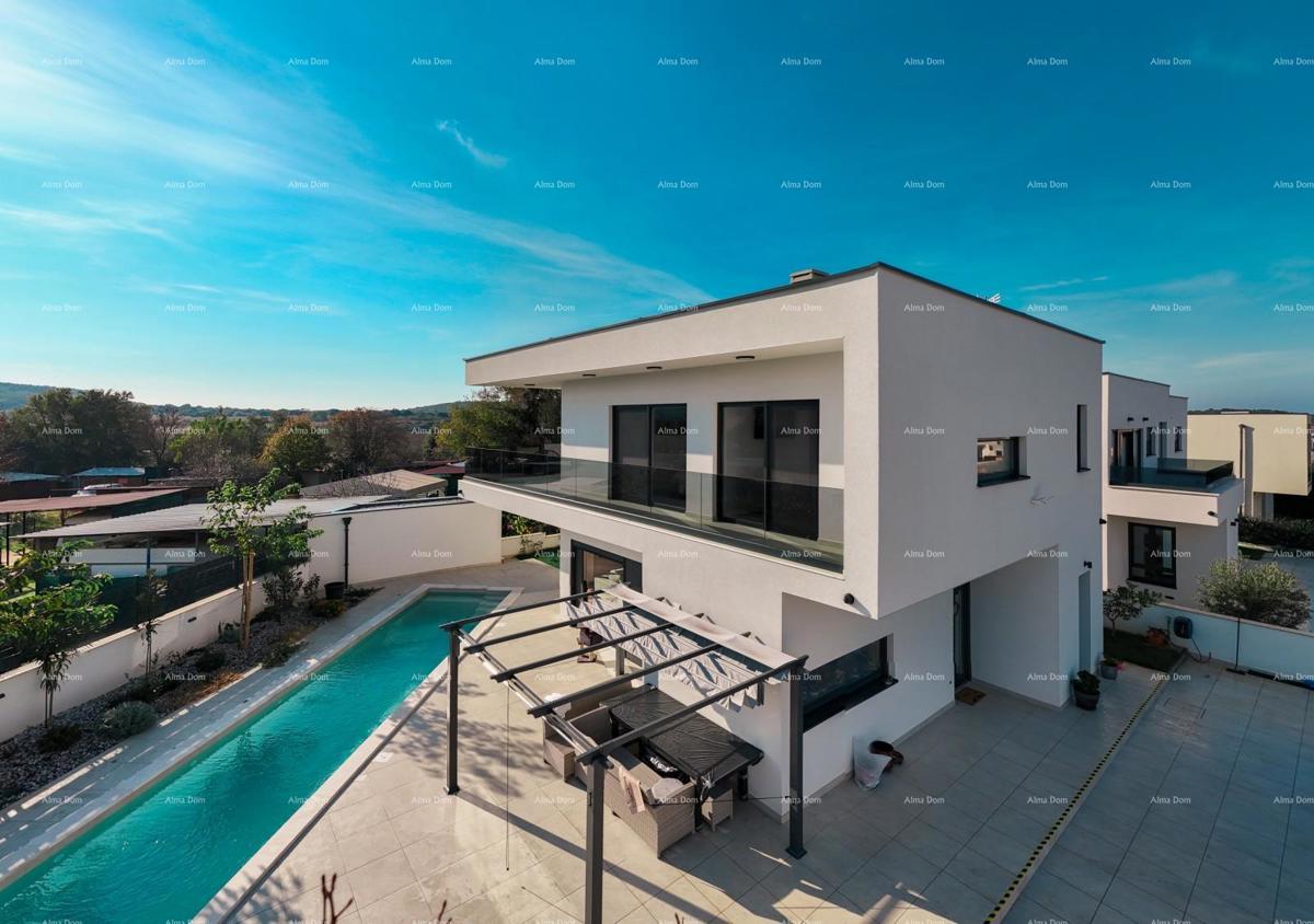 Vendita - villa nuova, moderna ed esclusiva con piscina, Volme, Pula!