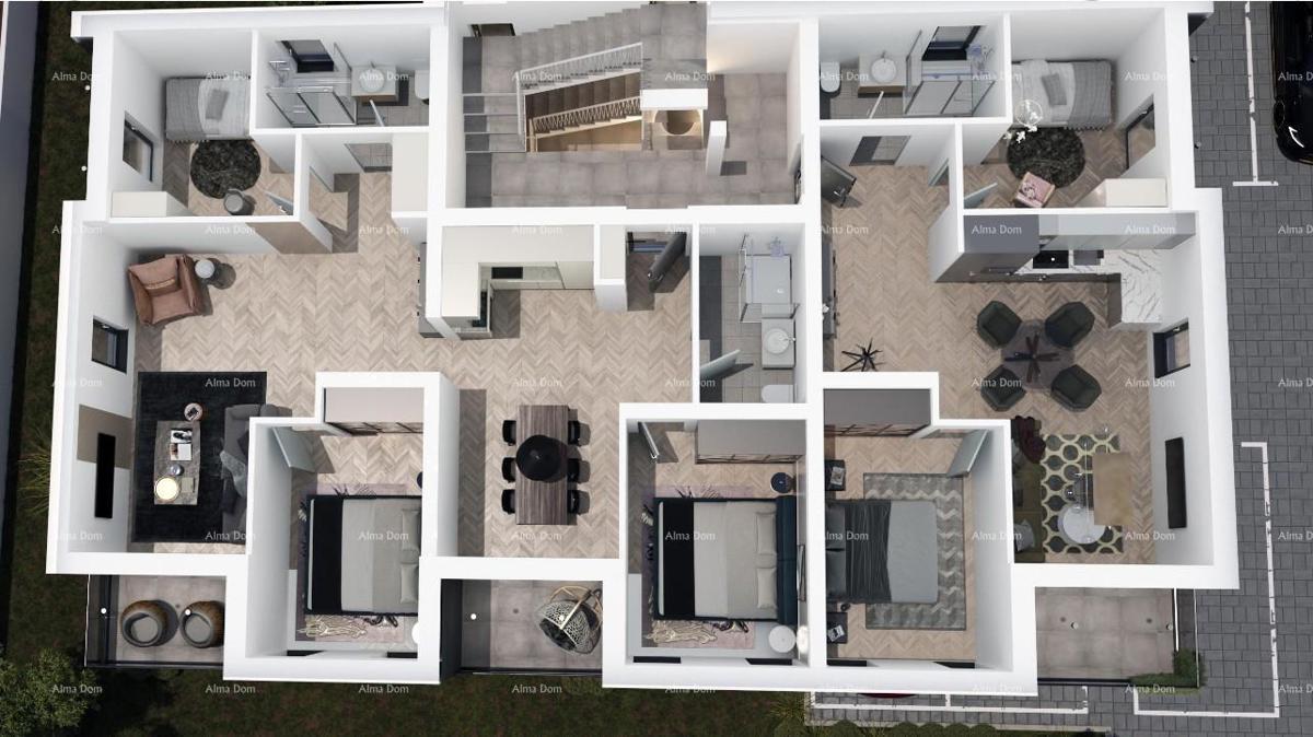 Vendita - appartamento in un nuovo progetto residenziale, Pula! S4