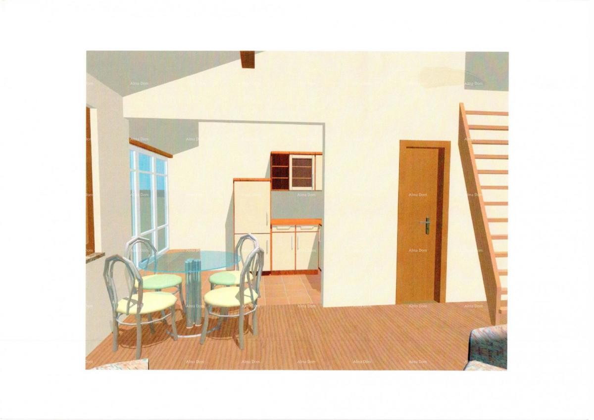 Červar Porat – Appartamento bilocale con galleria, 100 m dal mare