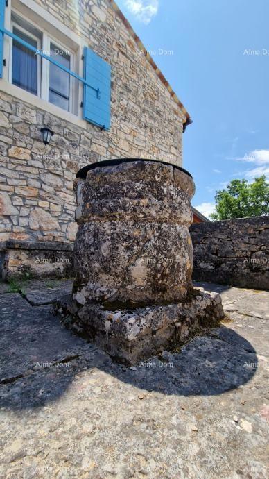Sveti Lovreč, splendida villa in pietra con ampio giardino