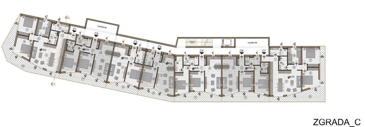 Vendita di appartamenti moderni in un edificio esclusivo con vista sulla marina, Pola!