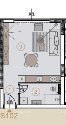 Edificio Residenziale-Commerciale – Monolocale S102