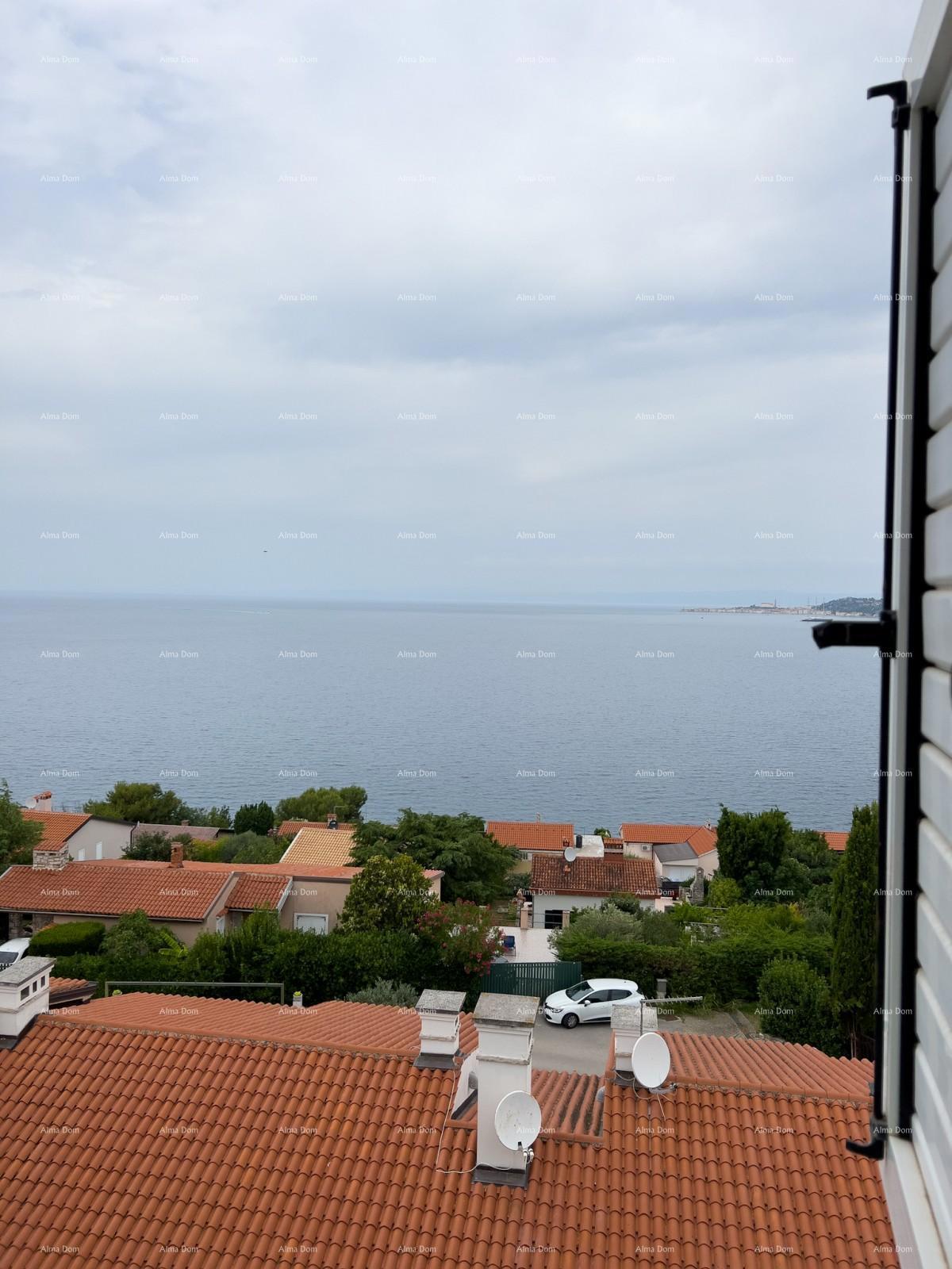 Umago, Crveni Vrh, appartamento Alberi con vista sul mare aperto.