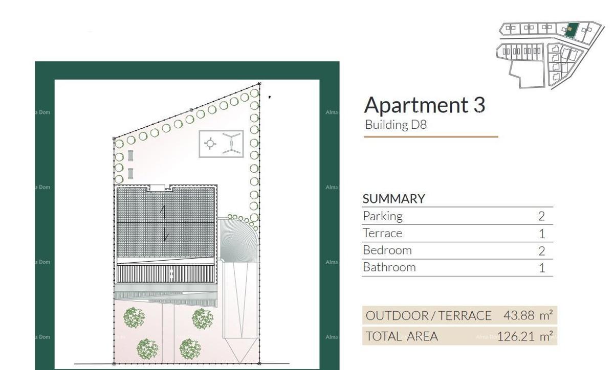 Vendita di appartamenti moderni in una meravigliosa zona residenziale, Umago A3-D8