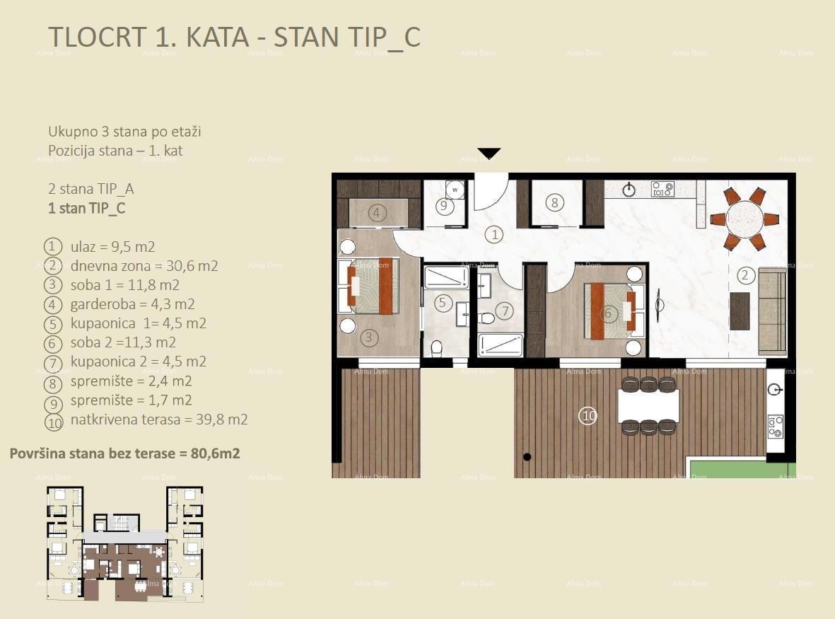 Appartamenti in vendita in un nuovo progetto residenziale in costruzione, Cittanova!