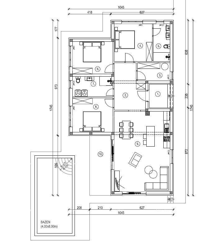 Moderna villa  con piscina in vendita, Kožljani, Barban!