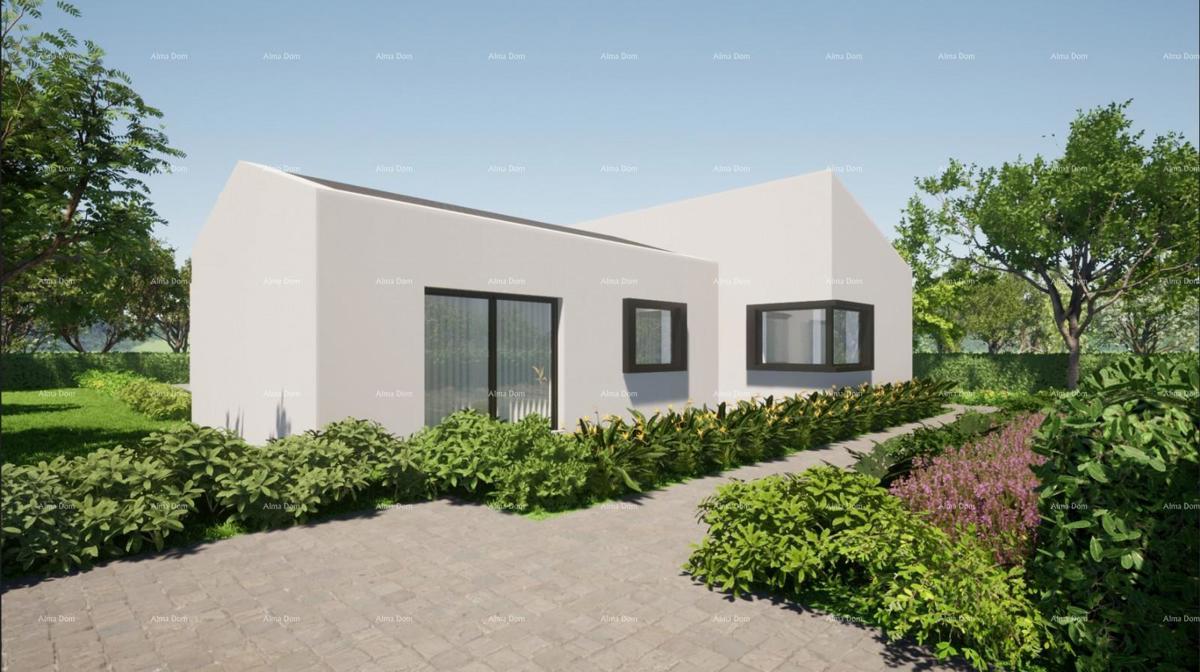 Progetto di una casa con piscina a Kršan