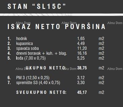 Vendita di appartamenti nel nuovo complesso residenziale, Štinjan! 15C