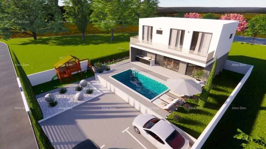 Terreno edificabile di 512 m² con progetto preliminare – Kanfanar