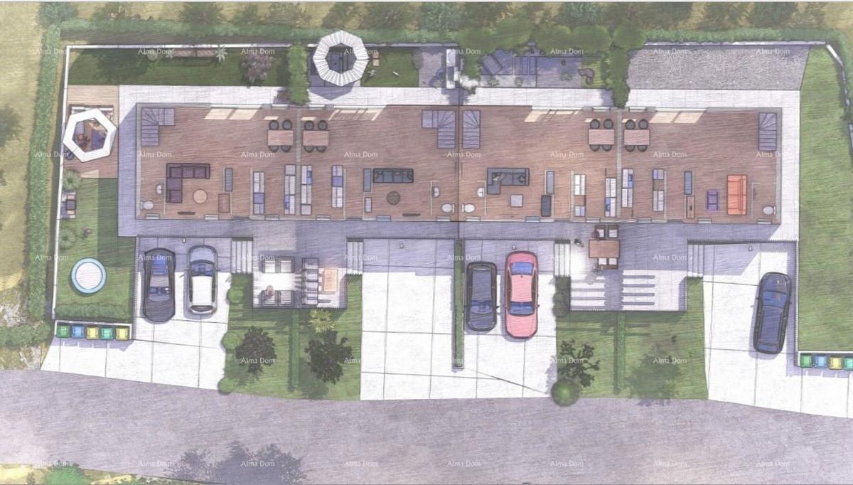 PARENZO - Moderna casa bifamiliare con giardino privato (Casa A)