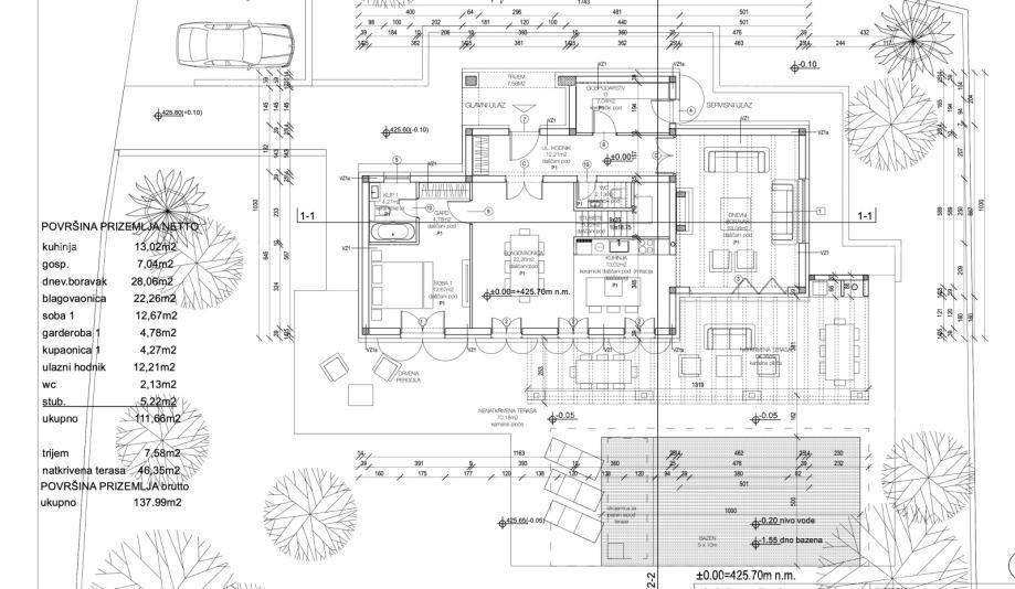 Gračišće, nuova villa costruita in stile mediterraneo