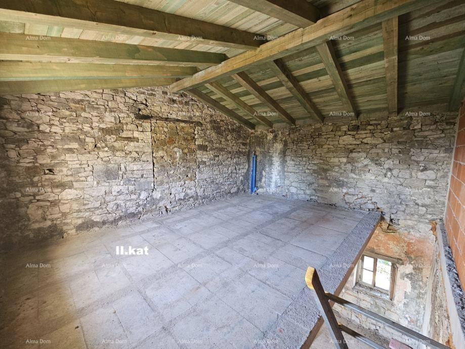 Istriana casa in pietra con vista mare – Buja