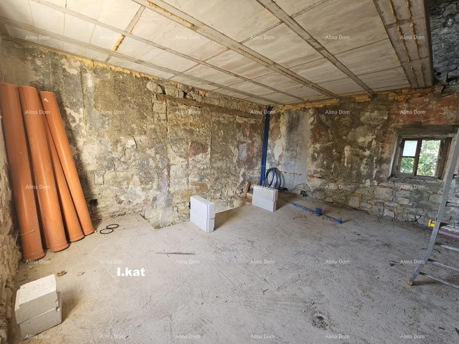 Istriana casa in pietra con vista mare – Buja