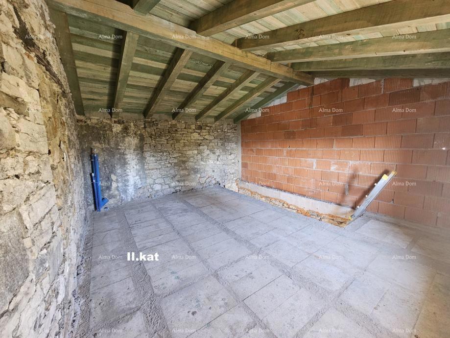 Istriana casa in pietra con vista mare – Buja