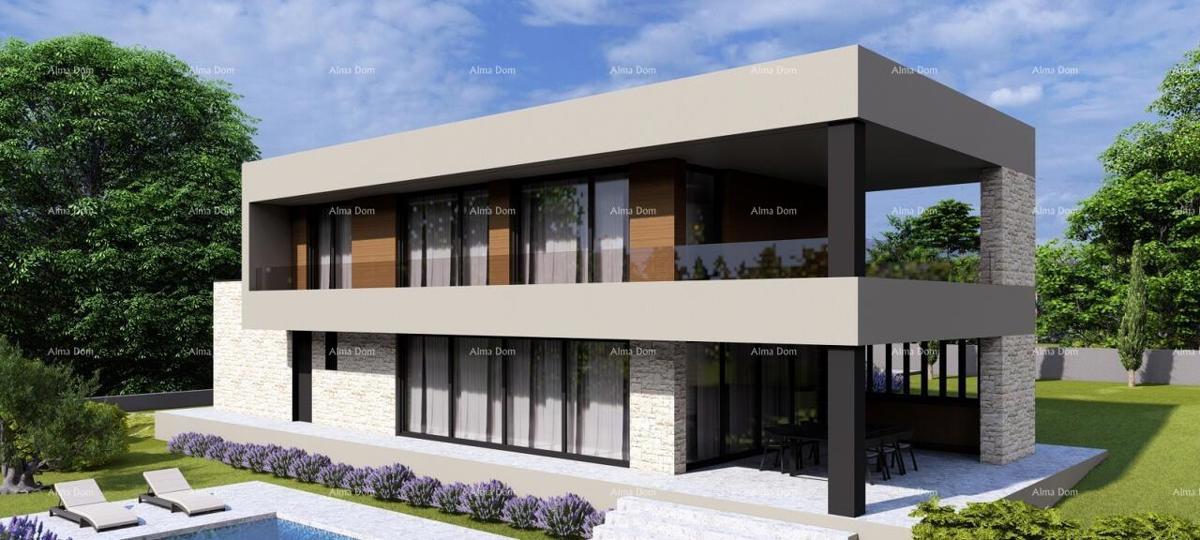 Terreno edificabile con progetto ideativo – Poreč, Žbandaj, 963 m²