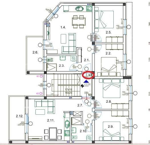 Vendita - appartamento al 1° piano in nuova costruzione - edificio con solo 4 appartamenti, Pula! S2
