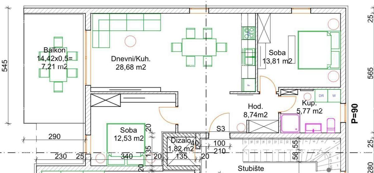 Peroj! Vendita di un appartamento in un nuovo progetto residenziale, a soli 200 m dal mare.