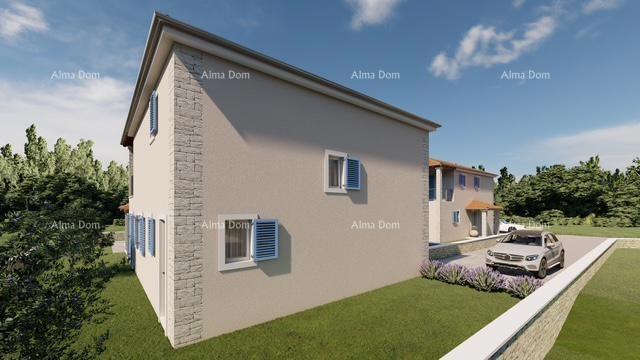 LIŽNJAN! VENDITA DI UNA CASA IN COSTRUZIONE CON PISCINA.