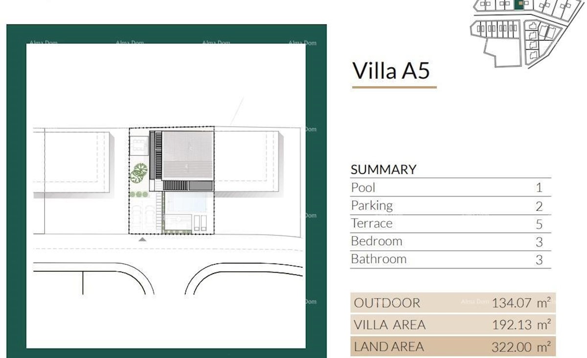 Vendita di ville moderne in una bellissima zona residenziale, Umago