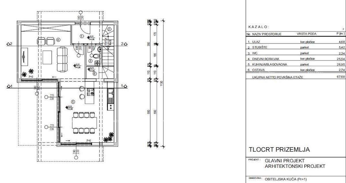 Terreno edificabile in vendita con permesso di costruzione valido, Orbanići