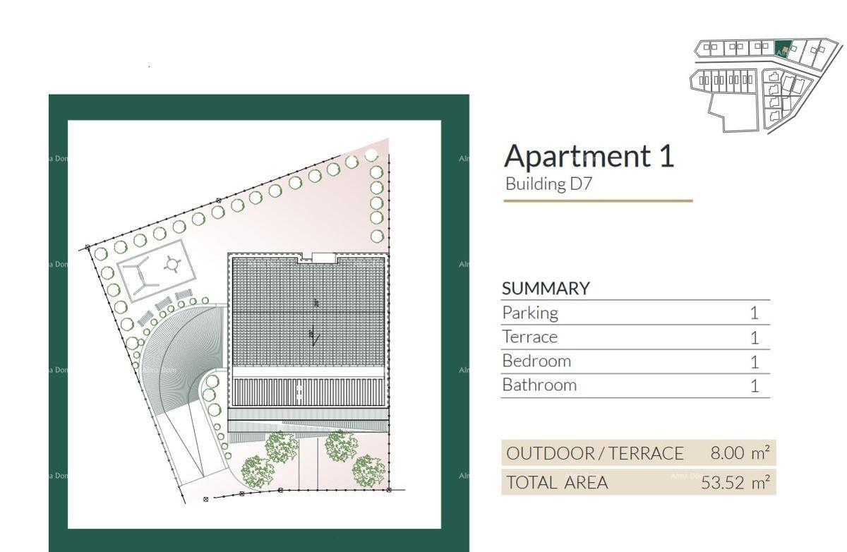 Vendita di appartamenti moderni in una meravigliosa zona residenziale, Umago A1-D7