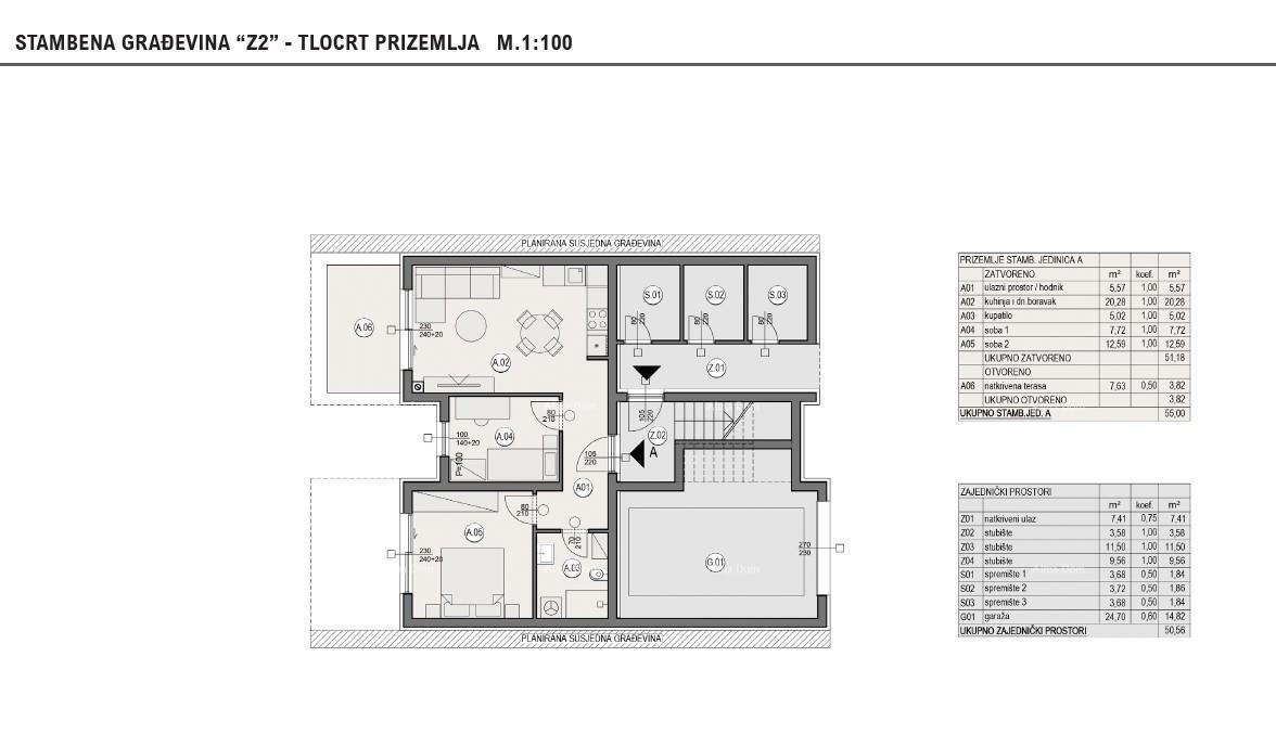 Appartamento in una posizione attraente - appartamento A/Z2, Premanturska cesta