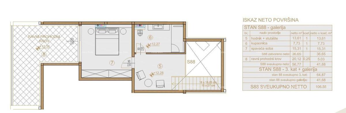 Parenzo, edificio residenziale e commerciale in costruzione con appartamenti e garage sotterranei