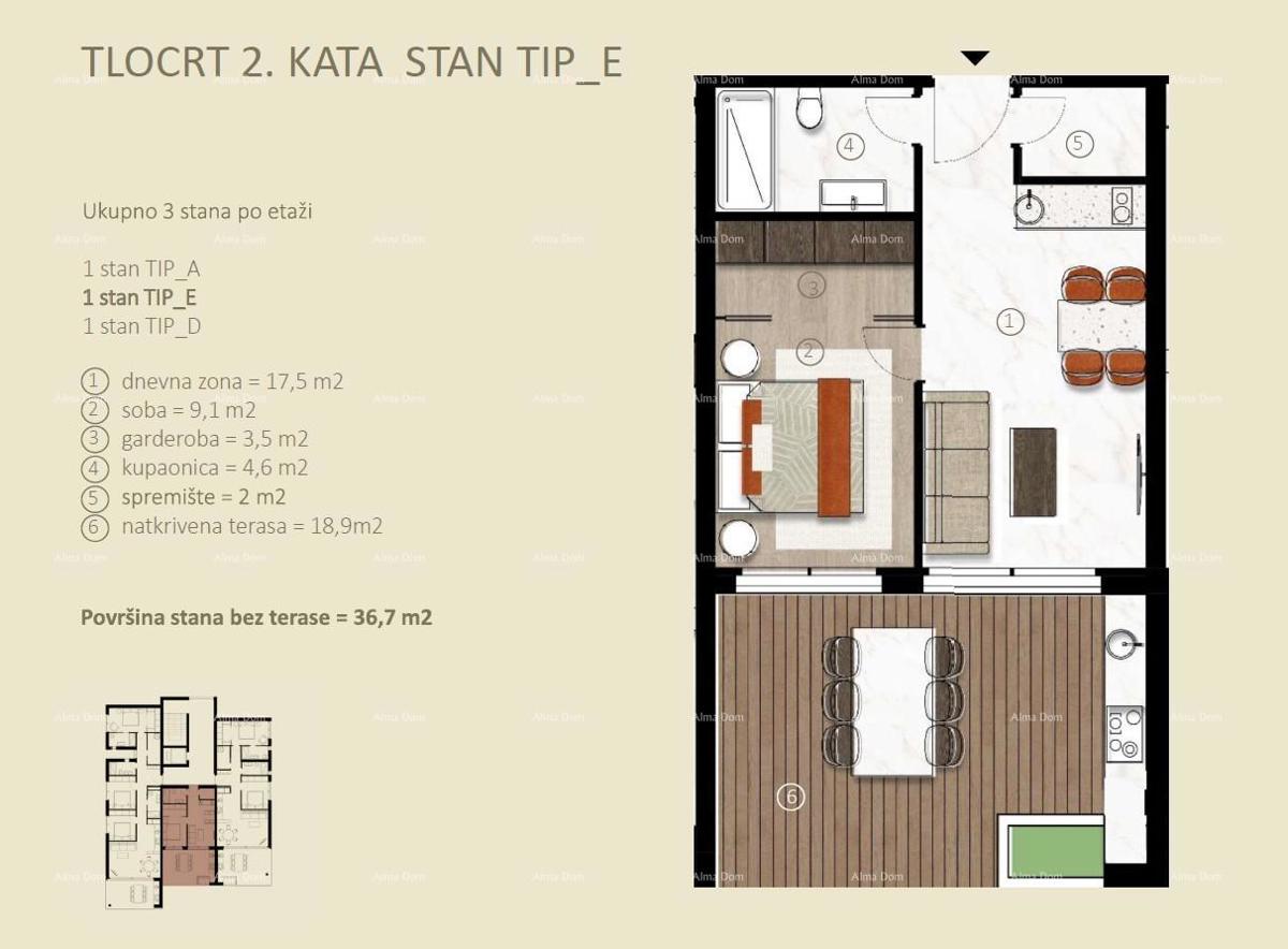 Appartamenti in vendita in un nuovo progetto residenziale in costruzione, Cittanova!