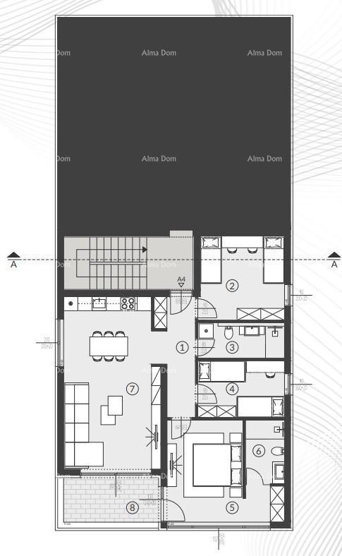 Vendita di appartamenti in moderna nuova costruzione con piscina, Fažana!