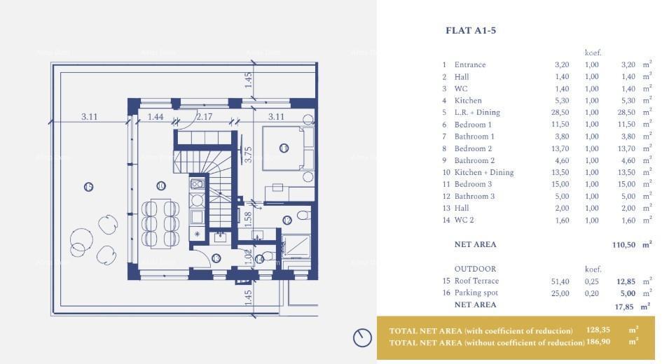 Lussuoso appartamento in resort vicino al mare – Umag!
