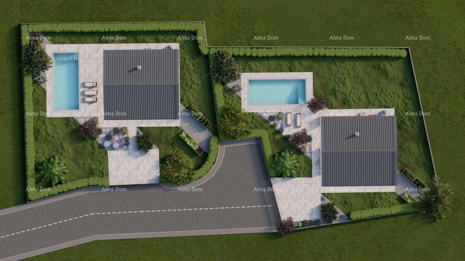 In vendita terreno edificabile con progetto e piscina – 646 m²