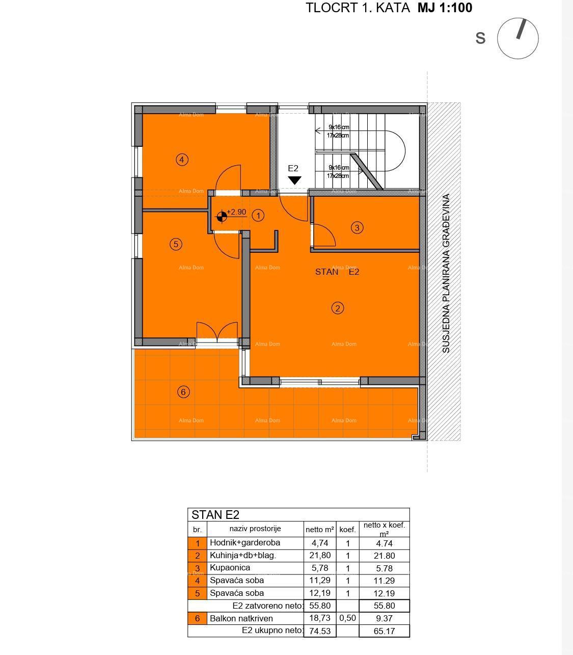 Vendita di un appartamento in nuova costruzione con due posti auto, Medulin!