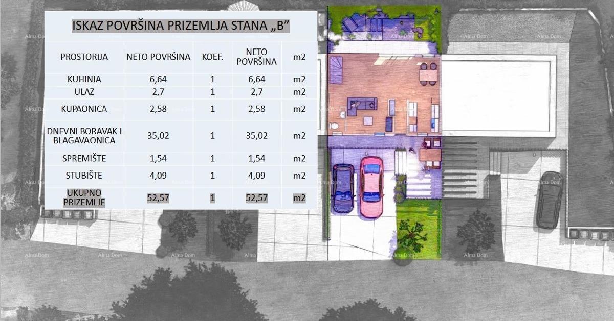 PARENZO - Moderna casa bifamiliare con giardino privato (Casa B)