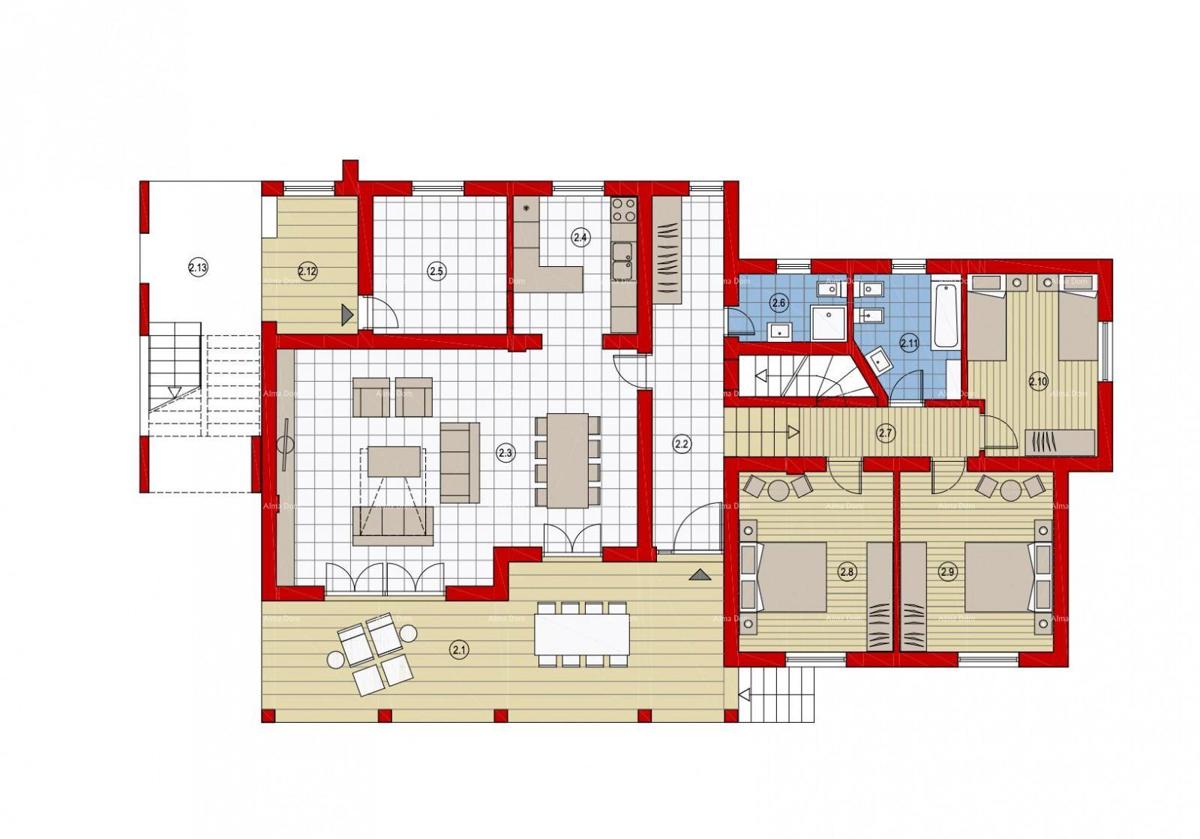 Ližnjan – Ampia casa familiare con grande potenziale