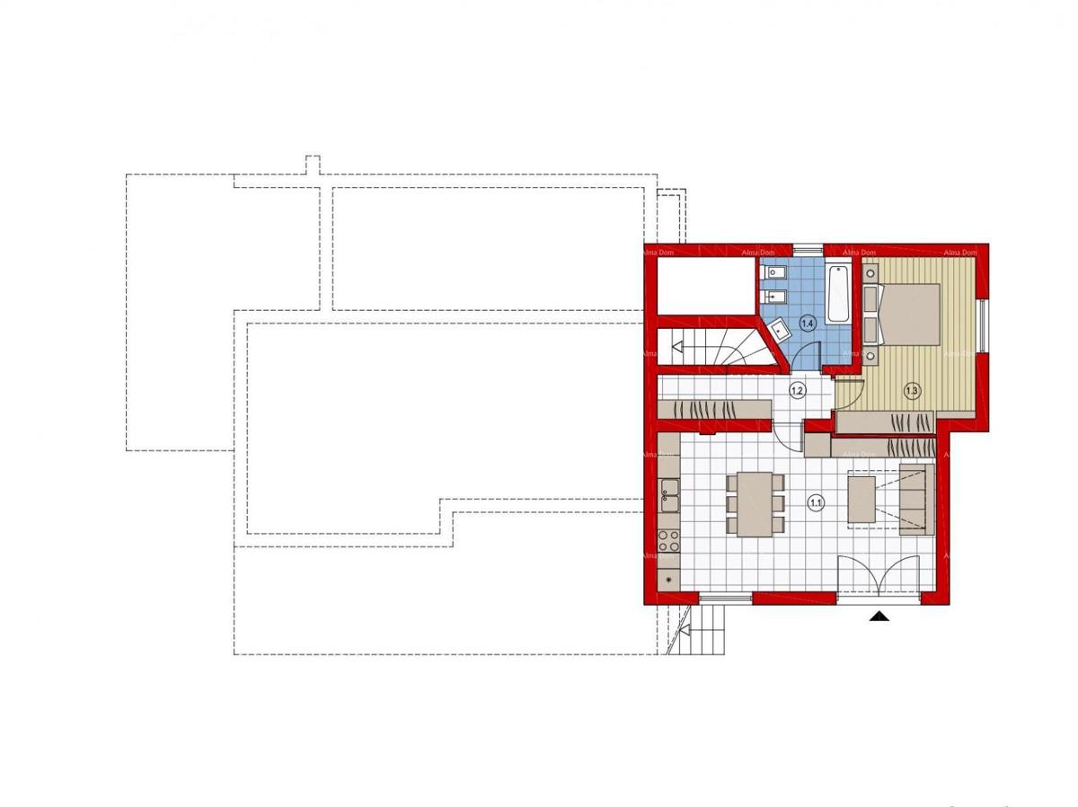 Ližnjan – Ampia casa familiare con grande potenziale