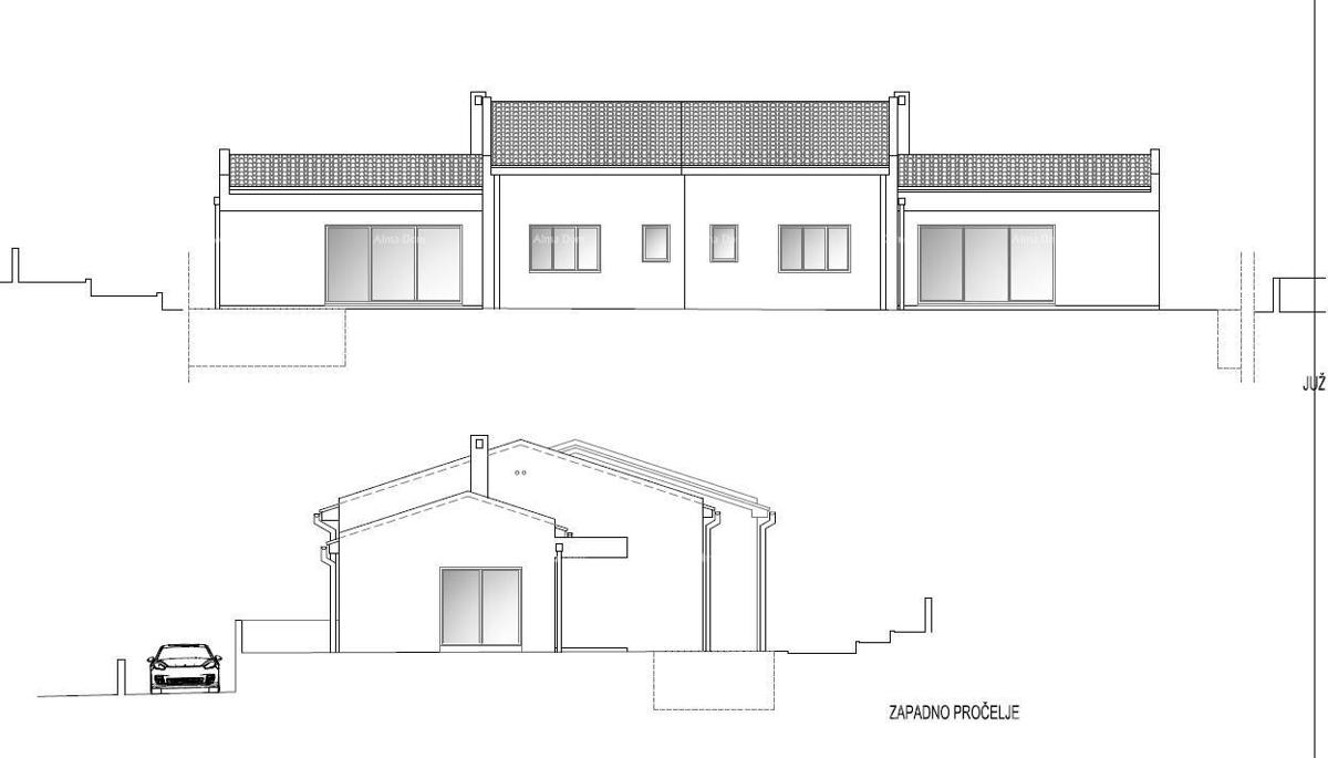 Moderna villa duplex con piscina in vendita, Kožljani, Barban!