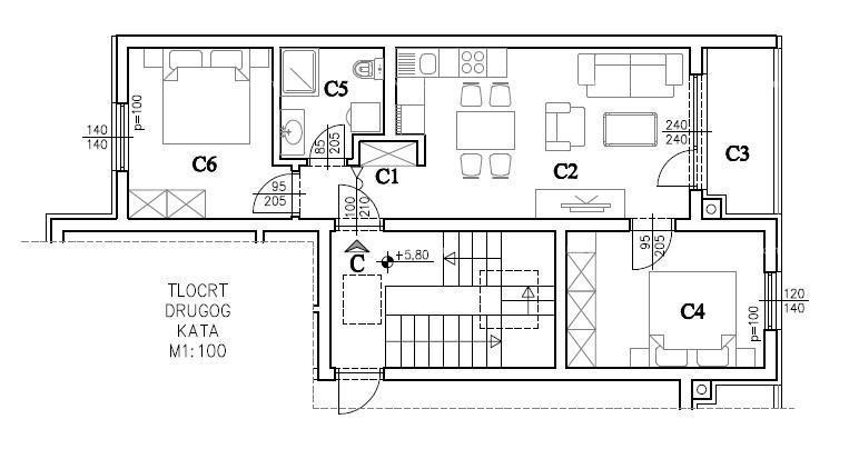 PULA – NUOVA COSTRUZIONE, APPARTAMENTO D3