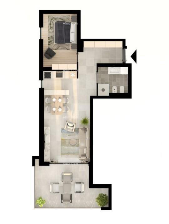 UMAG! Appartamento moderno in un complesso residenziale di alta qualità vicino al mare, S31