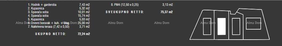 Vendita di appartamenti in nuova costruzione moderna con piscina comune, Fažana! B3