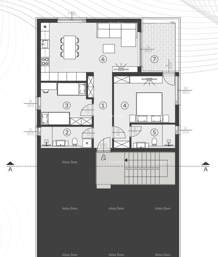 Vendita di appartamenti in moderna nuova costruzione con piscina, Fažana!