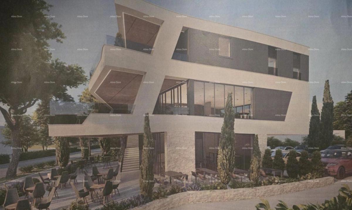 Vendita di terreno edificabile con progetto approvato per la costruzione di un edificio commerciale, Medulin!