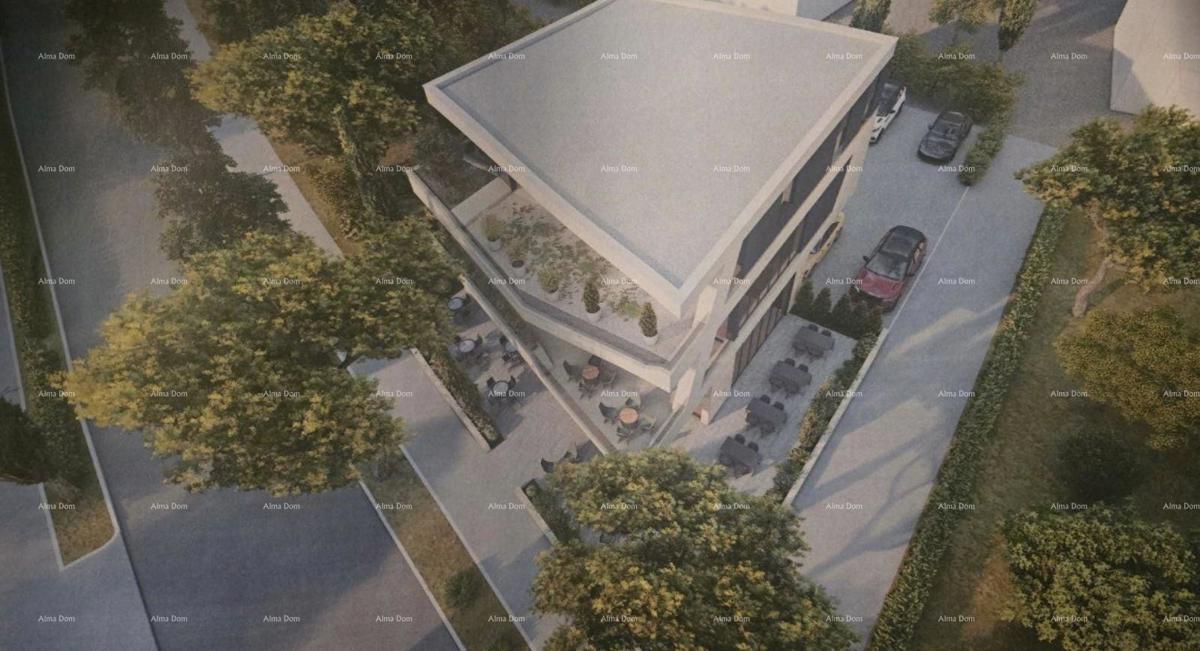 Vendita di terreno edificabile con progetto approvato per la costruzione di un edificio commerciale, Medulin!