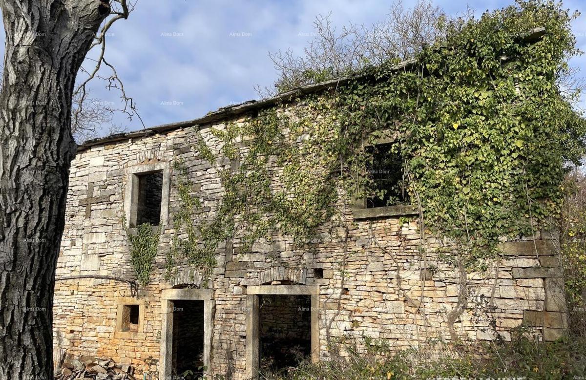 Vendita - casa in pietra da ristrutturare con ampio terreno, Oprtalj!