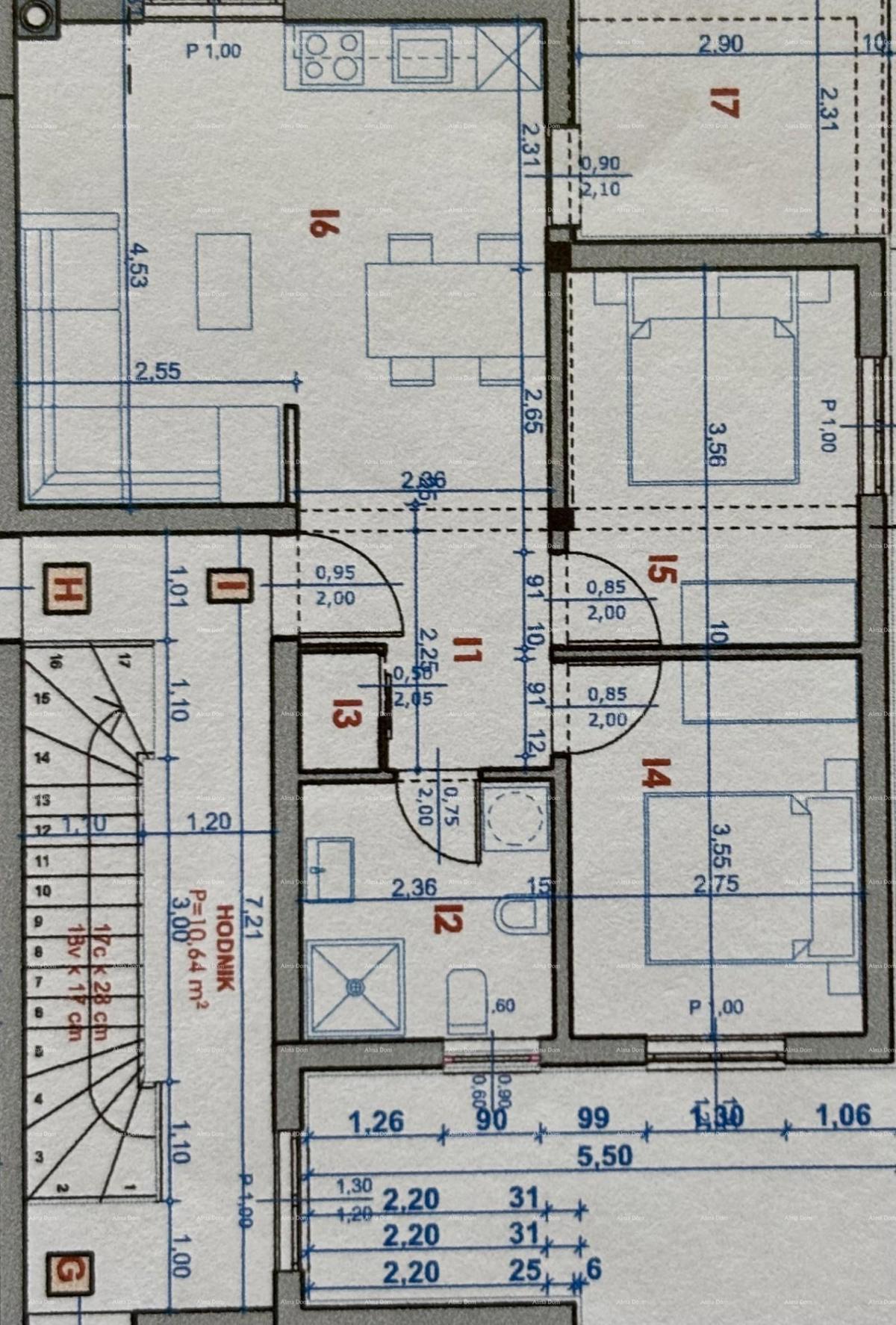 PEROJ – Appartamento moderno con vista mare — solo 800 m dalla spiaggia