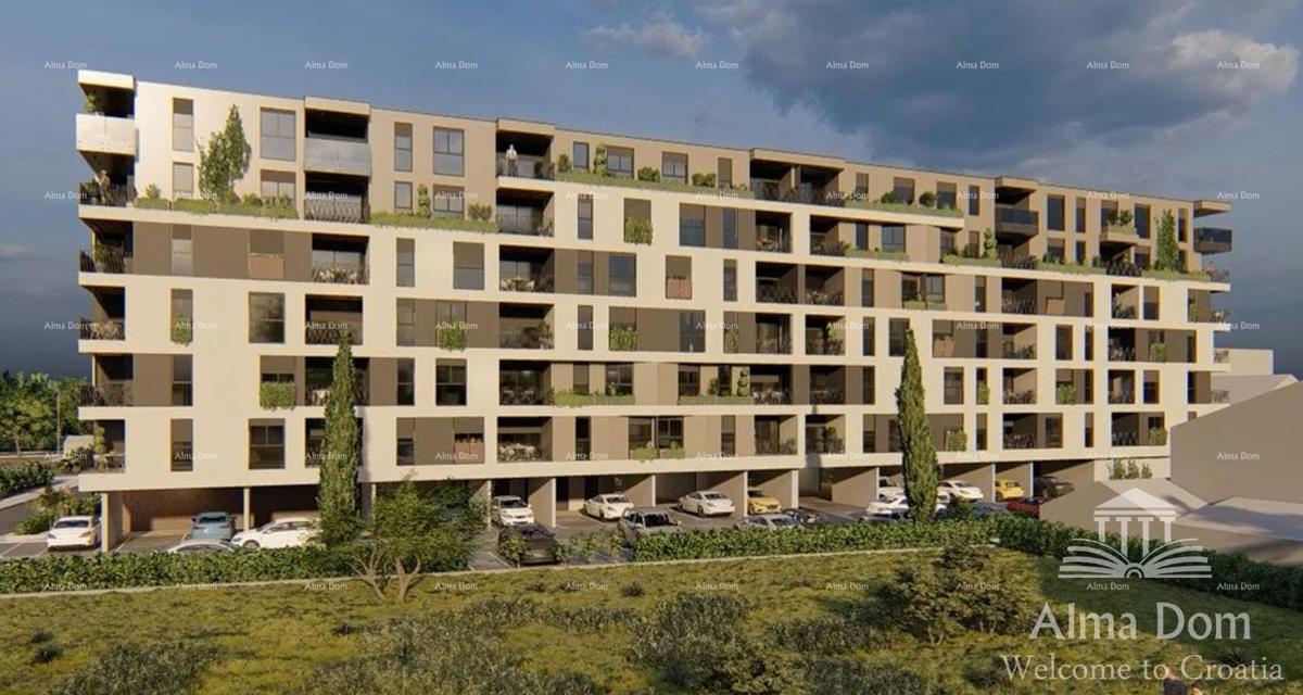 Pula, nuovo progetto! Edificio residenziale moderno con ascensore, vicino al centro. Iniziati i lavori di costruzione nelle immediate vicinanze del centro commerciale City Mall.