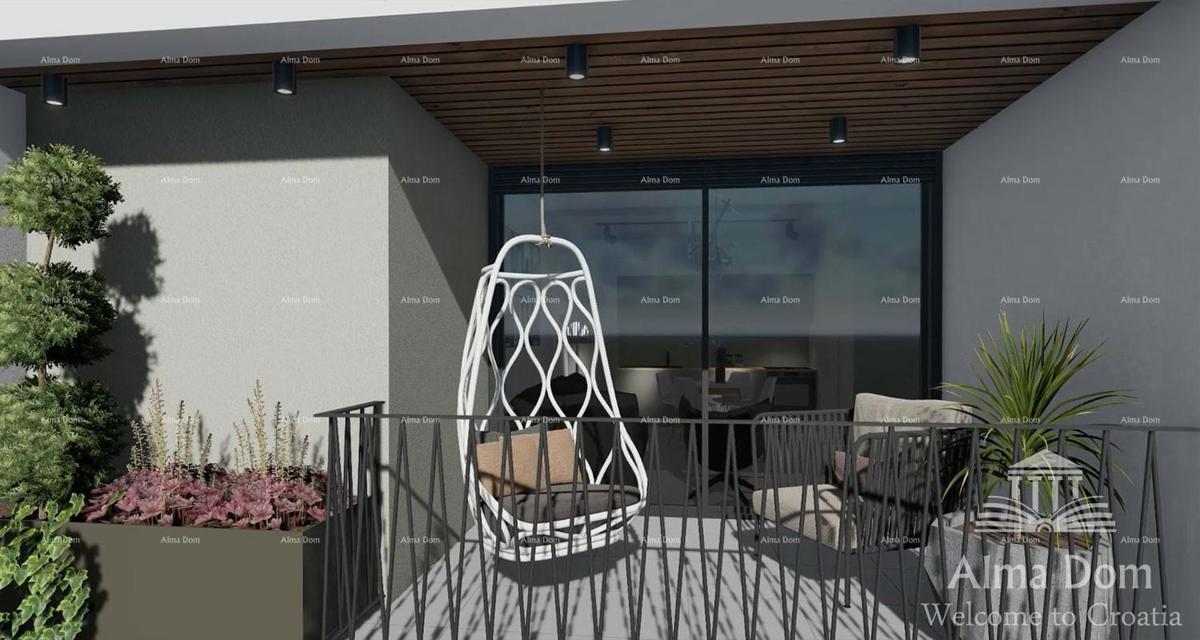 Pula, nuovo progetto! Edificio residenziale moderno con ascensore, vicino al centro. Iniziati i lavori di costruzione nelle immediate vicinanze del centro commerciale City Mall.